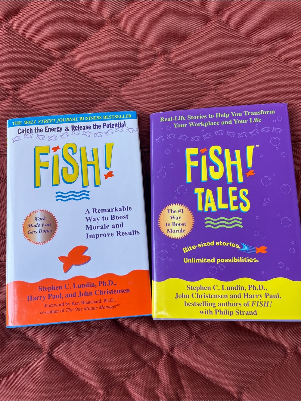 •FISH! and •FISH! TALES 2 Book Bundle Stephen C. Lundin, H. Paul, J. Christensen